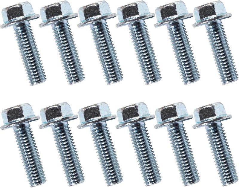 BEONEO 551664 for Chevy Intake Manifold Bolt 3/8-16x1 Chevrolet V8 Small Blocks 265 283 305 327 350 383 400 1955-1995 for MS 90314-2 Intake Manifold Gasket Zinc Coated 12 Bolts Gen I Heads - Image 2